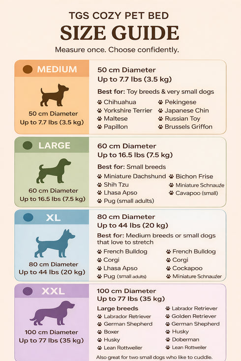 Lit douillet pour animaux de compagnie TGS