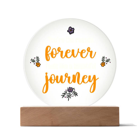 Un beau voyage - Plaque circulaire LED