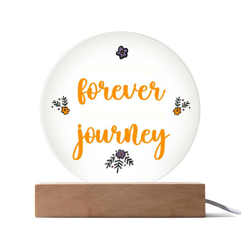 Un beau voyage - Plaque circulaire LED