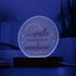 Ton sourire, mon rayon de soleil - Plaque ronde LED