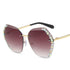 Lunettes de soleil polygonales sans monture