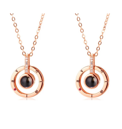 I Love You Necklace With Zircon In 100 Languages