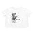 T-shirt court fluide essentiel « Droits fondamentaux des filles »