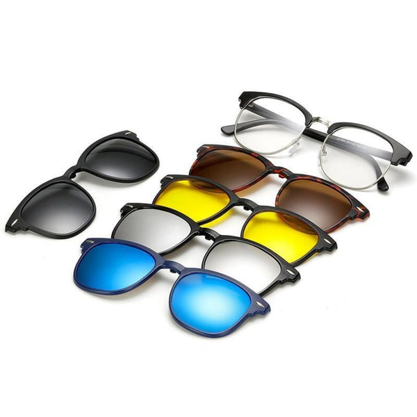 BSMART - Lunettes de soleil polarisées magnétiques 5 en 1