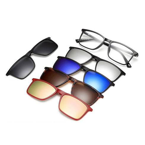 INSPECTOR - Lunettes de soleil polarisées magnétiques 5 en 1