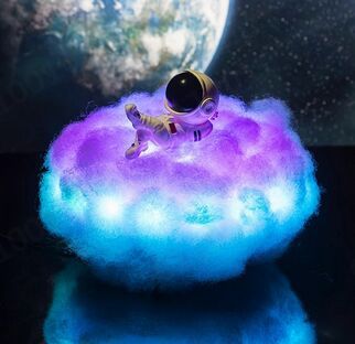 Lampe LED AstroPuff Nuages avec télécommande