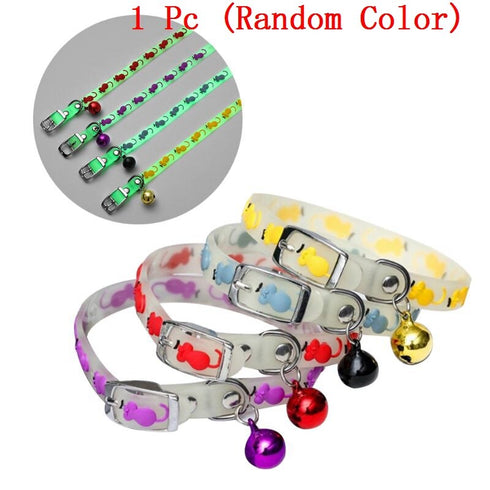 Collier phosphorescent avec clochette