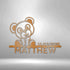 Monogramme Teddy - Plaque en acier