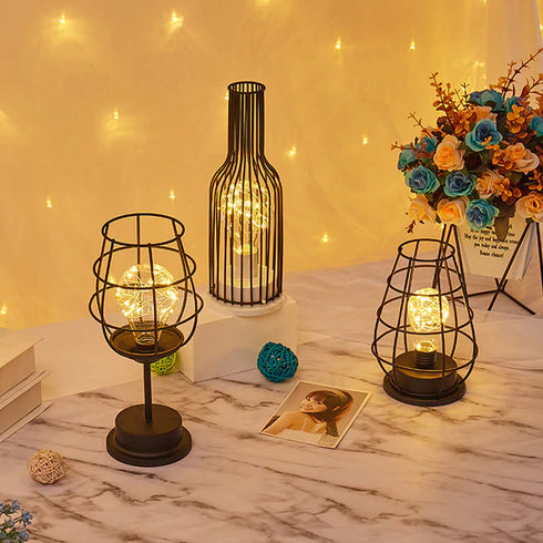 Luminaires décoratifs nordiques en fer forgé