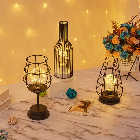 Luminaires décoratifs nordiques en fer forgé