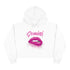 Sweat à capuche court Gemini Glitter Lips