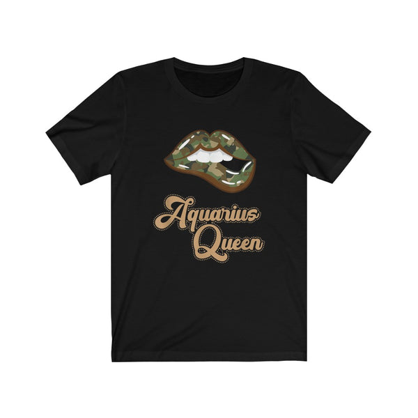 Camo Aquarius Queen T-shirt
