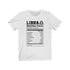 T-shirt avec informations nutritionnelles Libra