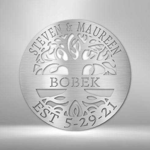 Art mural personnalisé et élaboré représentant l'arbre de vie