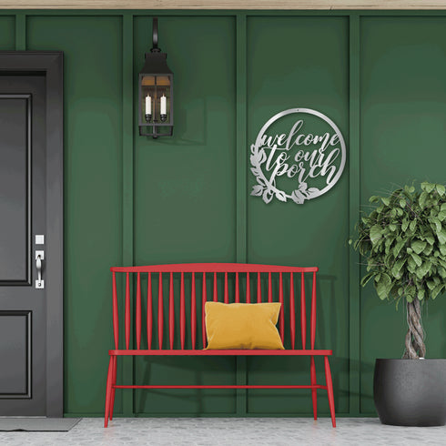 Welcome to our porch Wall Art