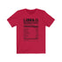T-shirt avec informations nutritionnelles Libra