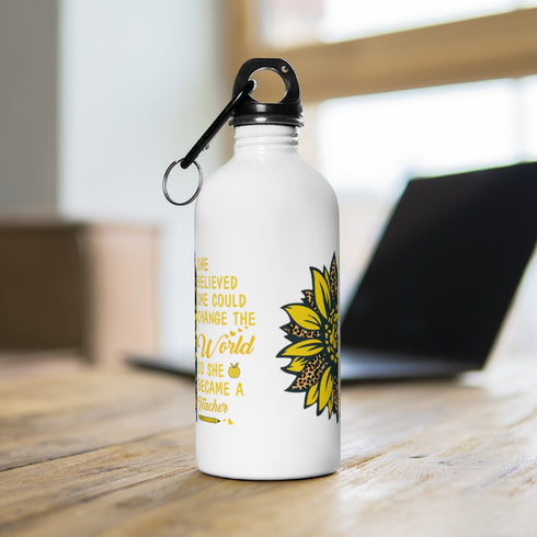 Bouteille de professeur fier