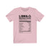 T-shirt avec informations nutritionnelles Libra