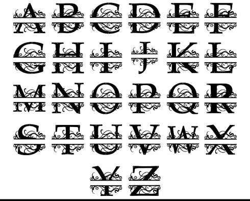 Décoration murale personnalisée en lettres divisées